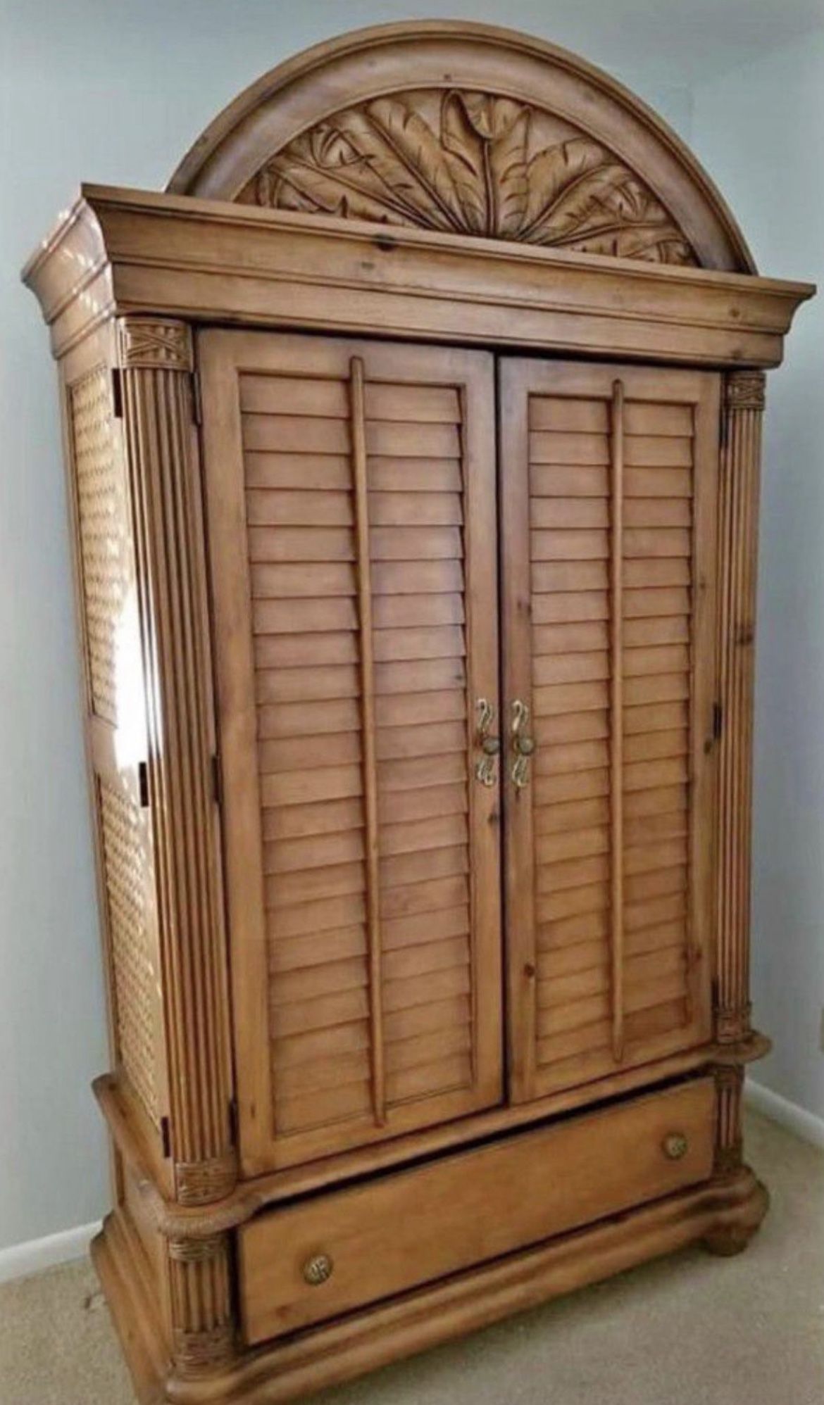 Beautiful Tommy Bahama Style Armoire.