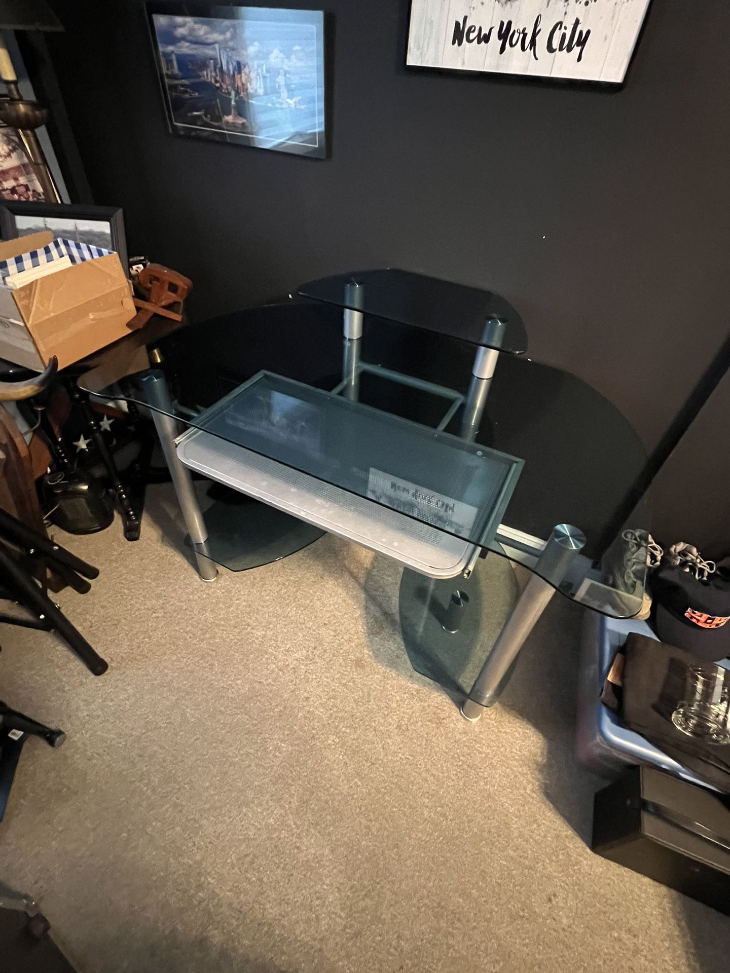 Glass Desk