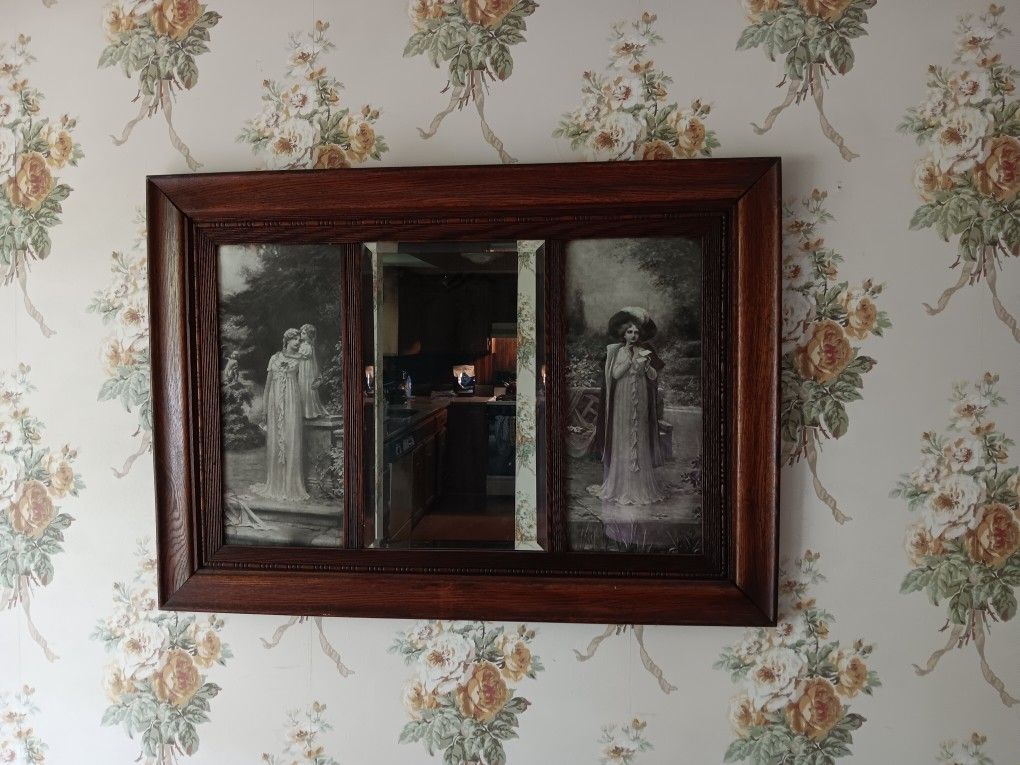 Antique Edwardian Wall Mirror