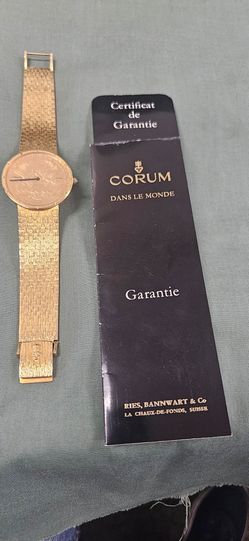 18k  Gold man's watch
