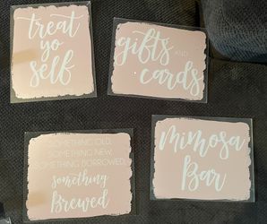 Acrylic Wedding Signs