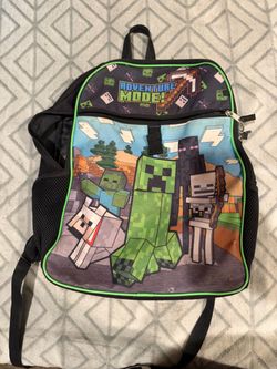 Minecraft Adventure Mode Kids Backpack