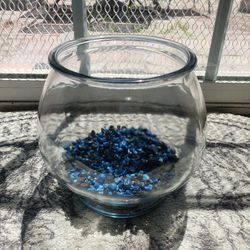 1 gallon glass fishbowl