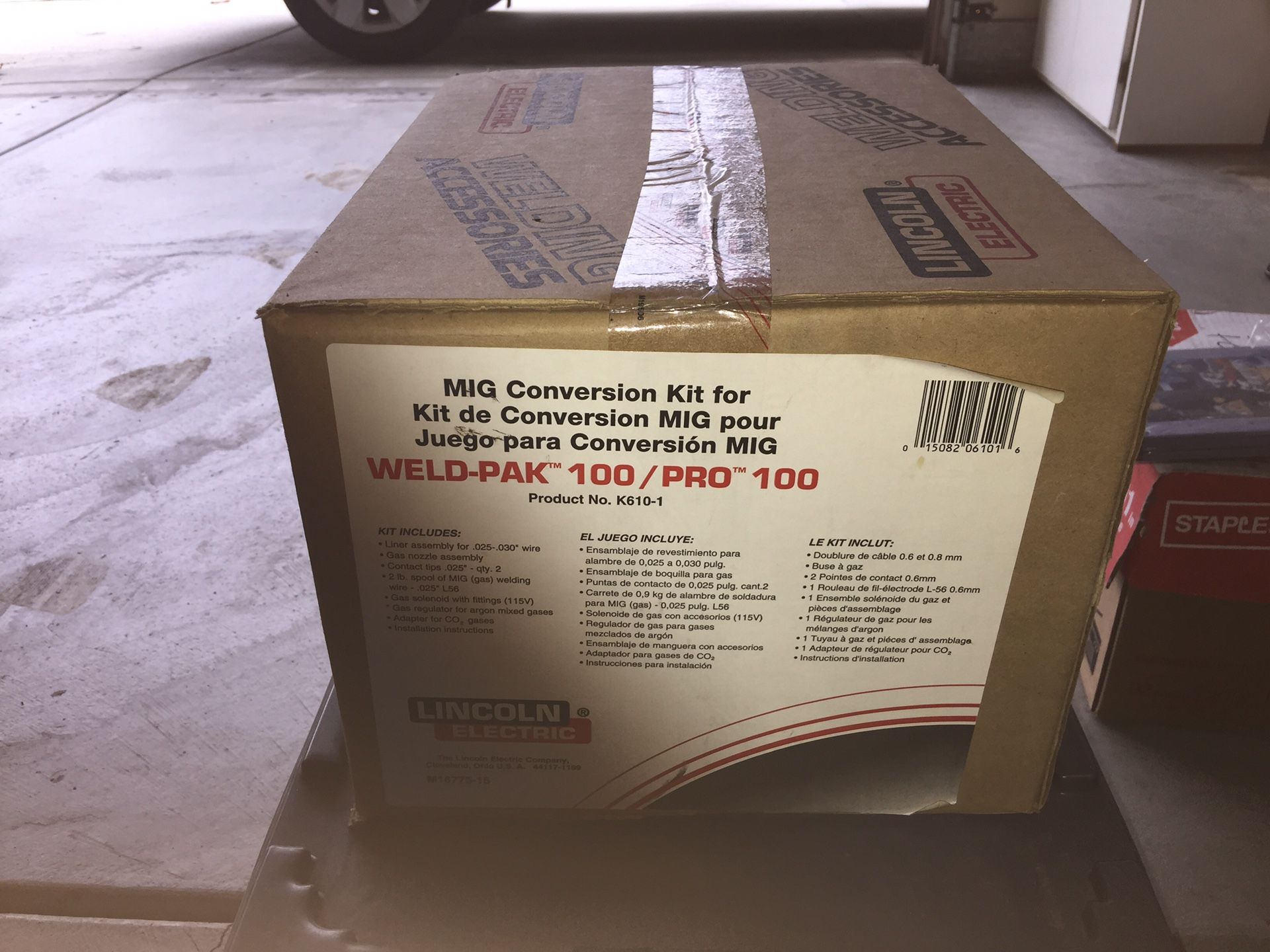 Lincoln Electric WeldPak 100 Wire Feed Welder MIG Conversion Kit 120