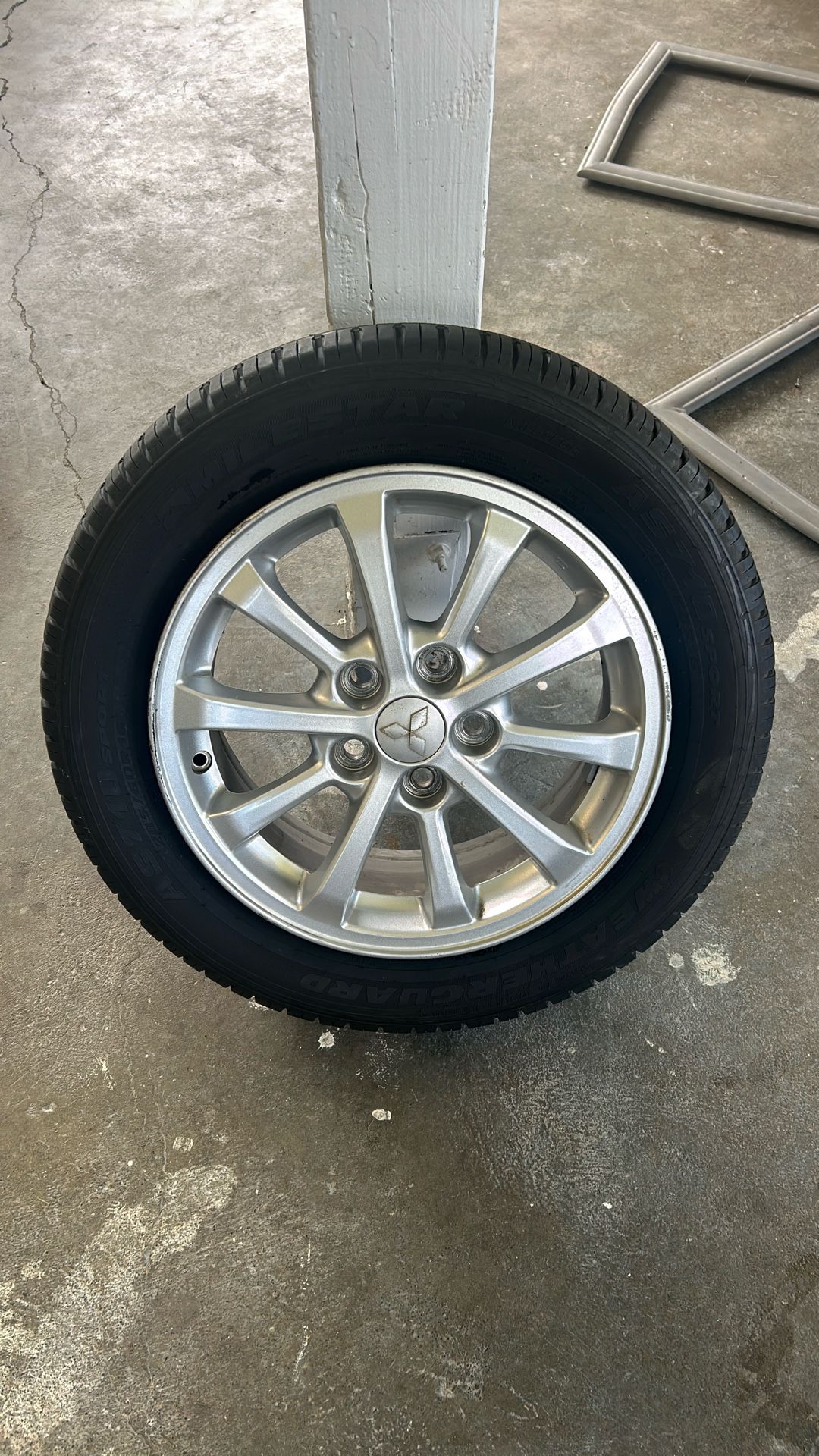205/60R16 rims and tires for Mitsubishi Lancer