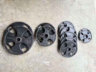 Weider weight plates set 210lbs
