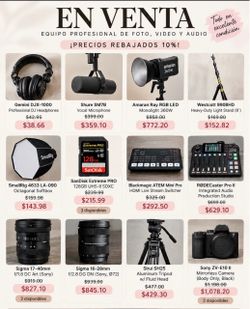 Filming and photography