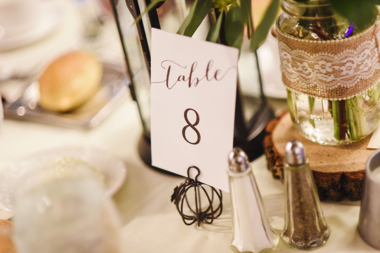 Metal Pumpkin Place Card Holder