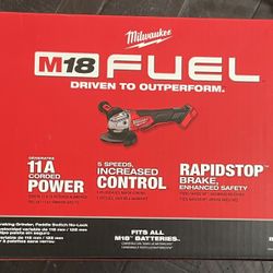 Milwaukee M18 Fuel Variable Speed Grinder
