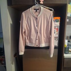 Forever 21 plush suede bomber jacket size L