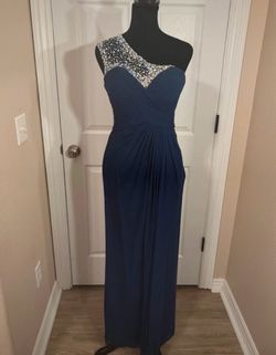 Women’s blue maxi dress with sparkles