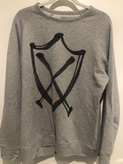 Zanerobe Logo Sweater Crew Neck Gray Medium