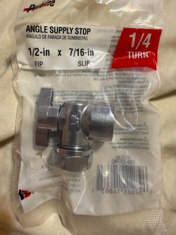 New Proline Angle Supply Stop Valve 1/2-in x 7/16-in