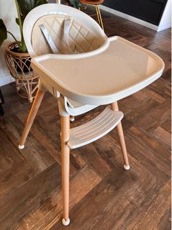 Fodoss 3-in-1 Wooden High Chair