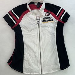 Vintage Women’s Harley Davidson Shirt XL Speedway Spirit Full Zip