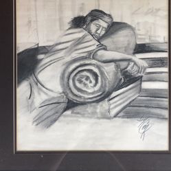 Nice Original Vintage New Orleans Street Art Framed 19x22”