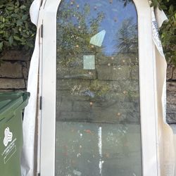 TM Cobb,Custom, Arched, Solid Wood & Glass Door