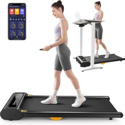 Walking Pad, Under Desk Treadmill for Home/Office, Portable Walking Treadmill 2.25HP, Walking Jogging Machine with APP 265 lbs Weight Capacity Remote 