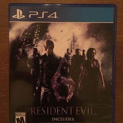Sony PS4 resident evil 6