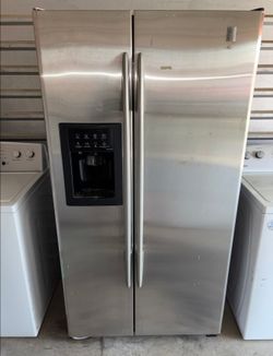 GE Stainless Steel Refrigerator And Freezer