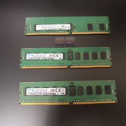 DDR4 Desktop RAM 8GB Each — Unused (3 Available)