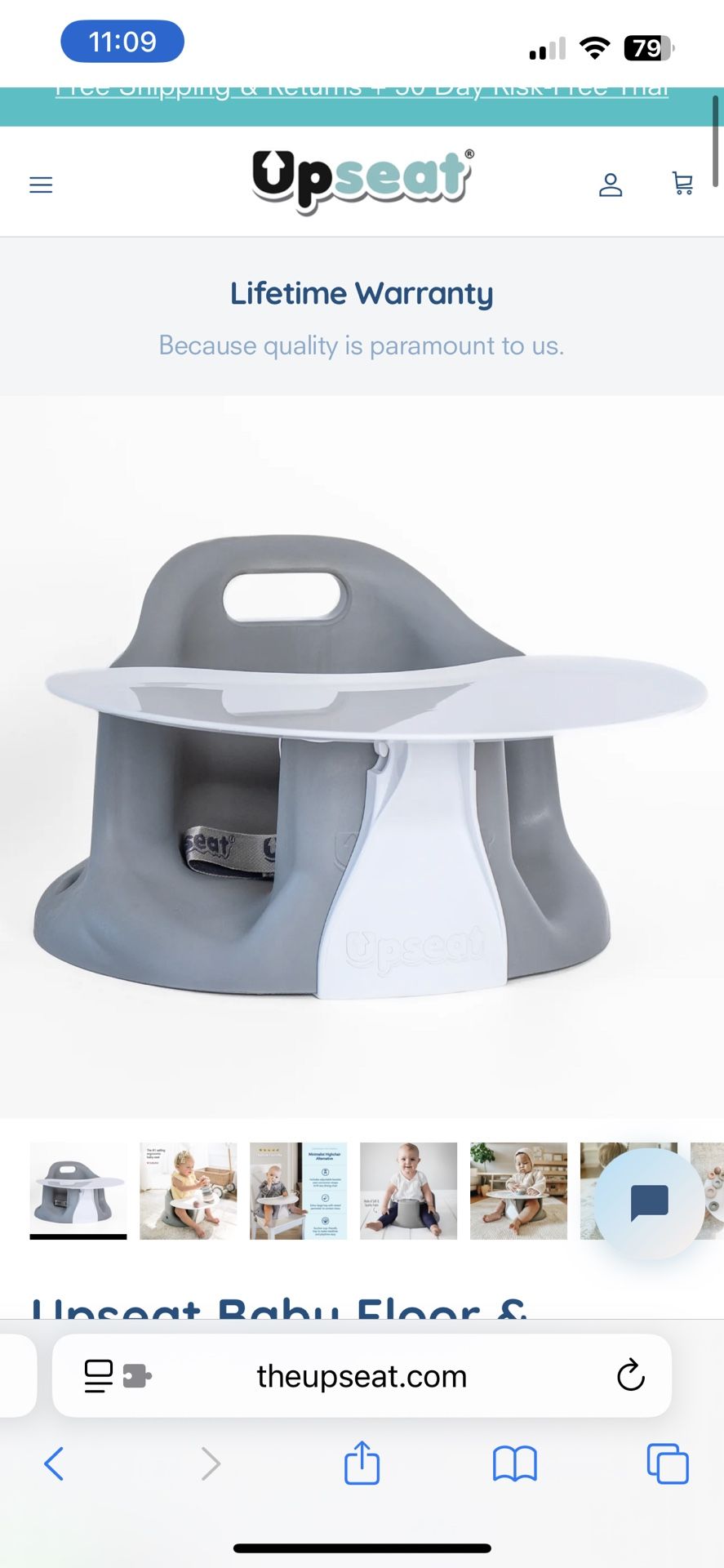 Upseat Baby Floor And Booster Seat