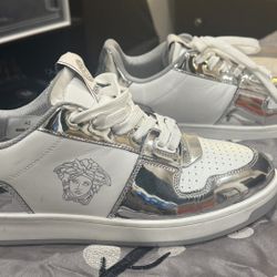 Versace Men’s Medusa Logo White & Silver 
