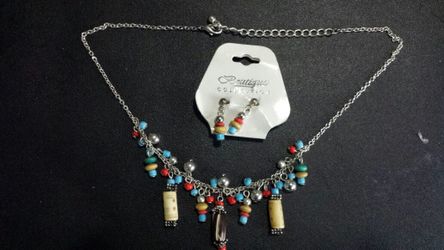 Necklace and earrings