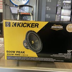 Kicker 10 Inch CWC10 Compc Subwoofer