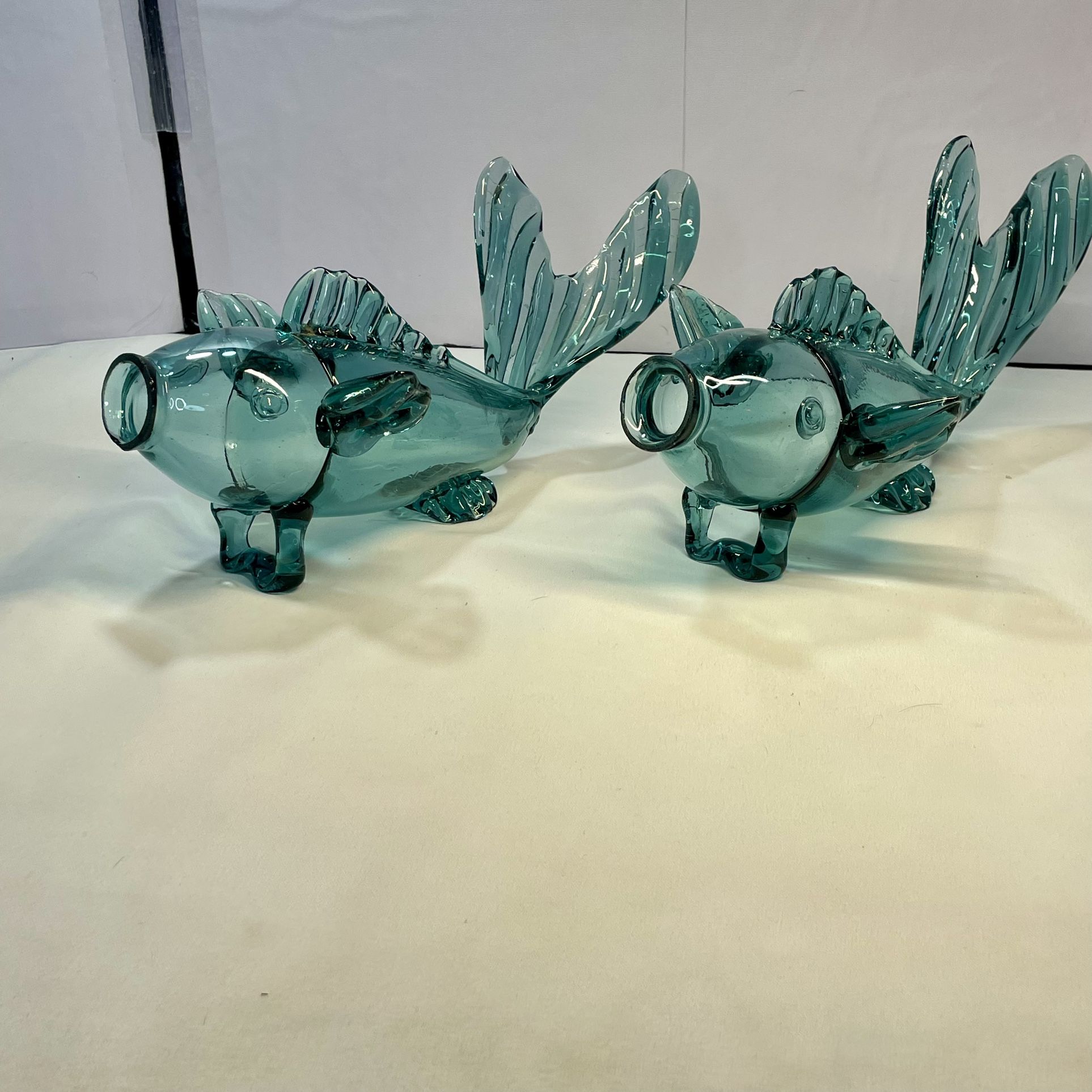 Rare Vintage Hand blown Glass Koi Fish Japan