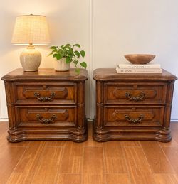 Solid wood nightstands