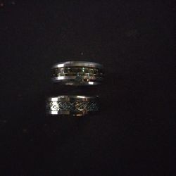 Two Heavy Metal Tungsten Rings