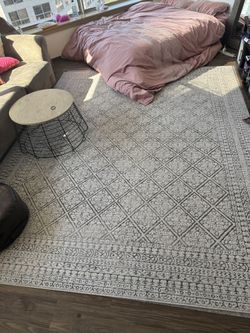 Rug Sale 500$ Selling It For 150$ with 2 Side Tables for Free