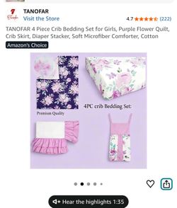 Baby crib sheet set