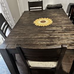 8 Person Dinning Table With Leaf Extension