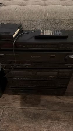 Nice technics stereo dual cassette deck.