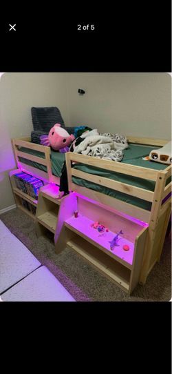 Loft beds with play area $150 each