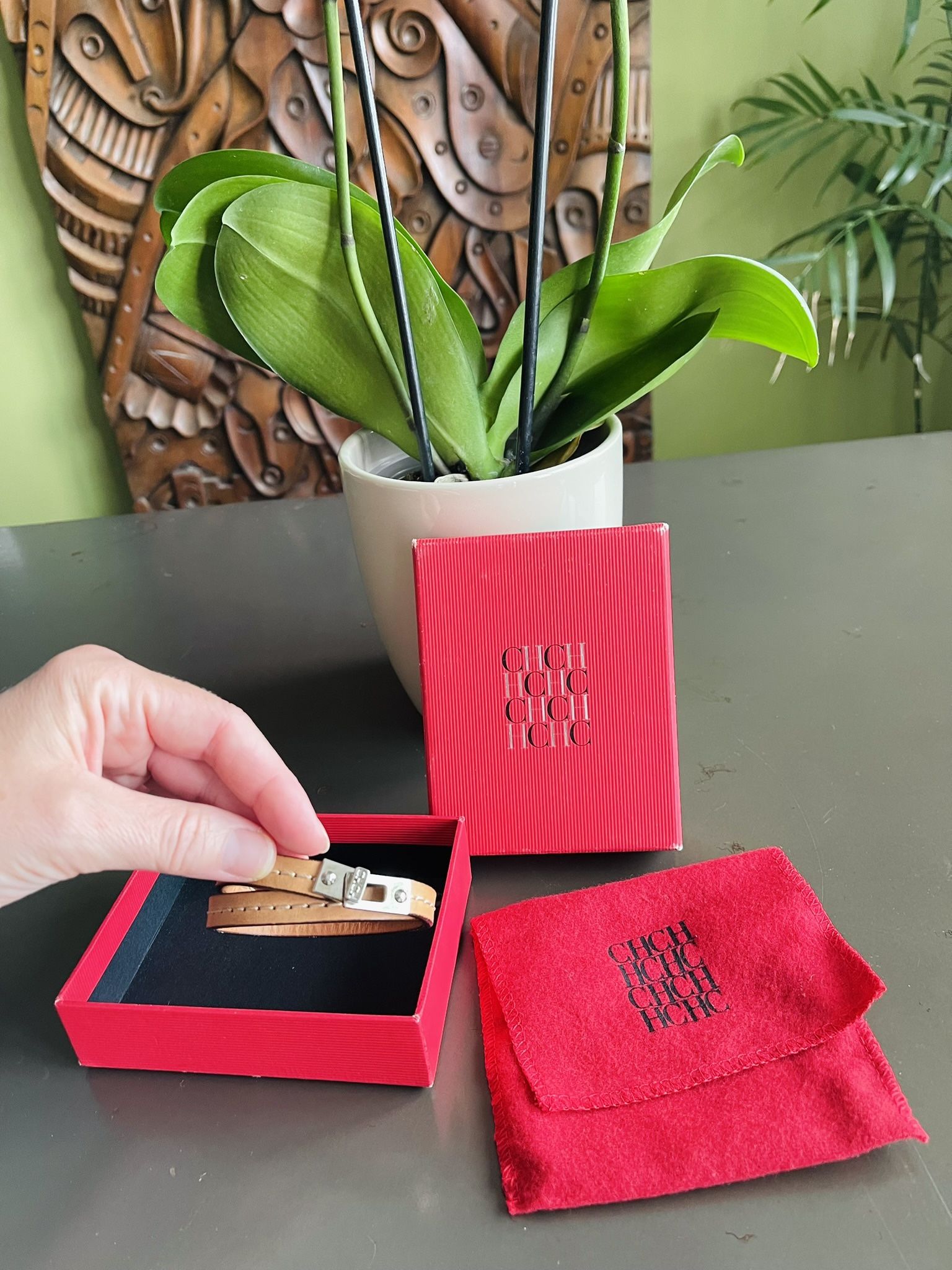 Carolina Herrera (CHCH) Leather Bracelet