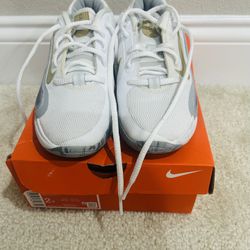 Nike IsoFly - Big Kids' Basketball Shoes - 	White/Cool Grey/Wolf Grey/Metallic Gold Star - Style: FN4384-100