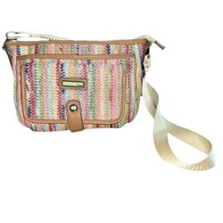 Lily Bloom DISCONTINUED Rainbow Striped Women's Crossbody Purse