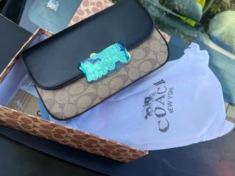 Coach Signature Crossbody Bag with Horse & Carriage Clasp