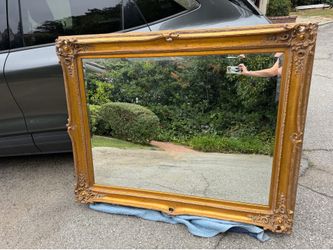 Mirror - Gold Wood Frame