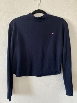 Tommy Hilfiger Cropped mockneck long sleeve shirt