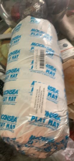 New in packaging gray star octagon play yard pad for babies