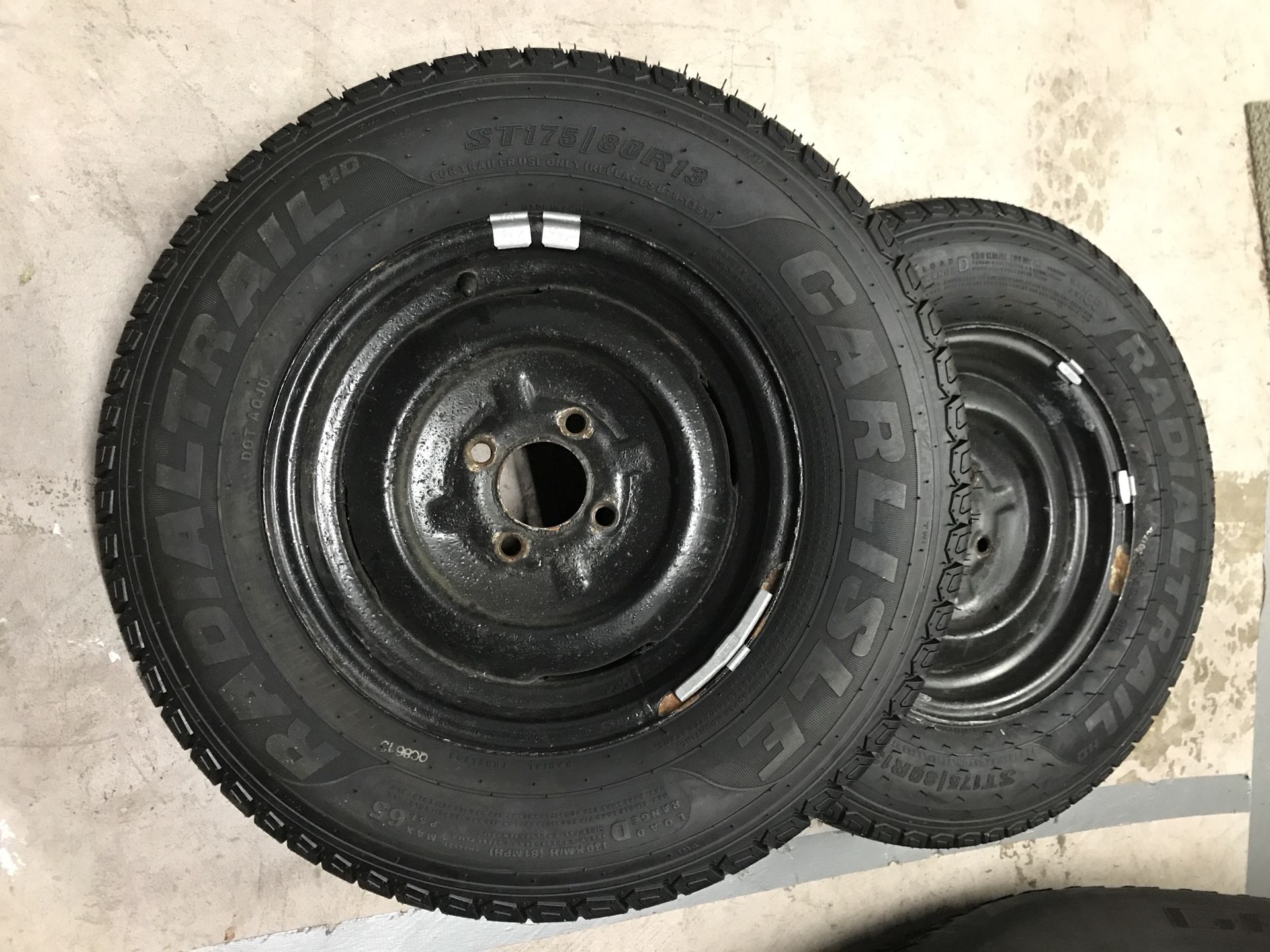 Trailer tires and rims
