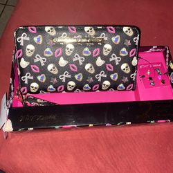 Betsey Johnson Wallet At Including Earrings