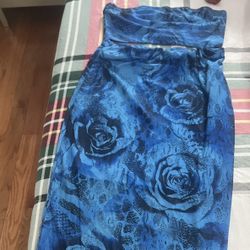 Blue Two Piece Skirt 