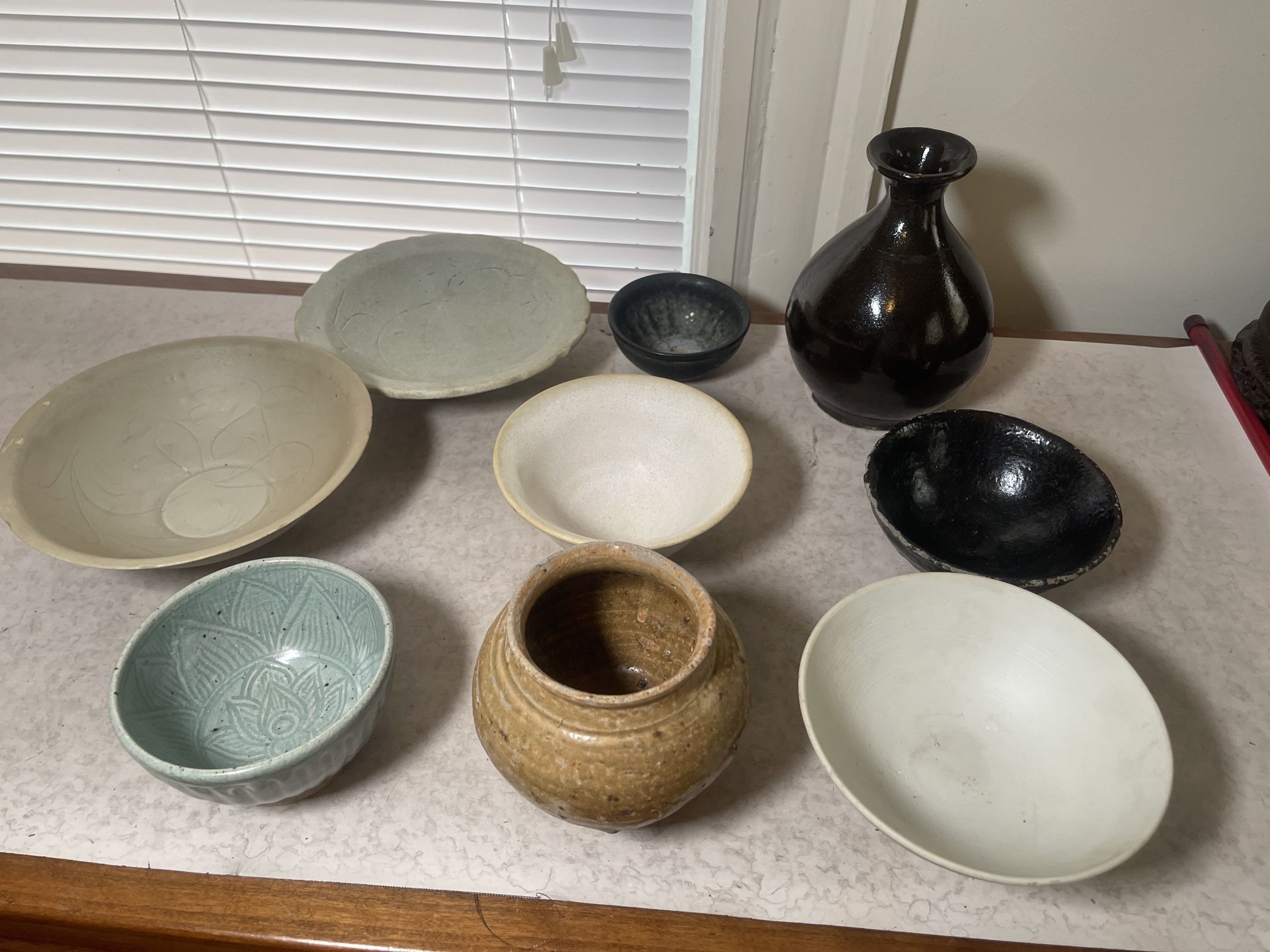 Group Of 9 Antique Chinese Porcelain Pieces.