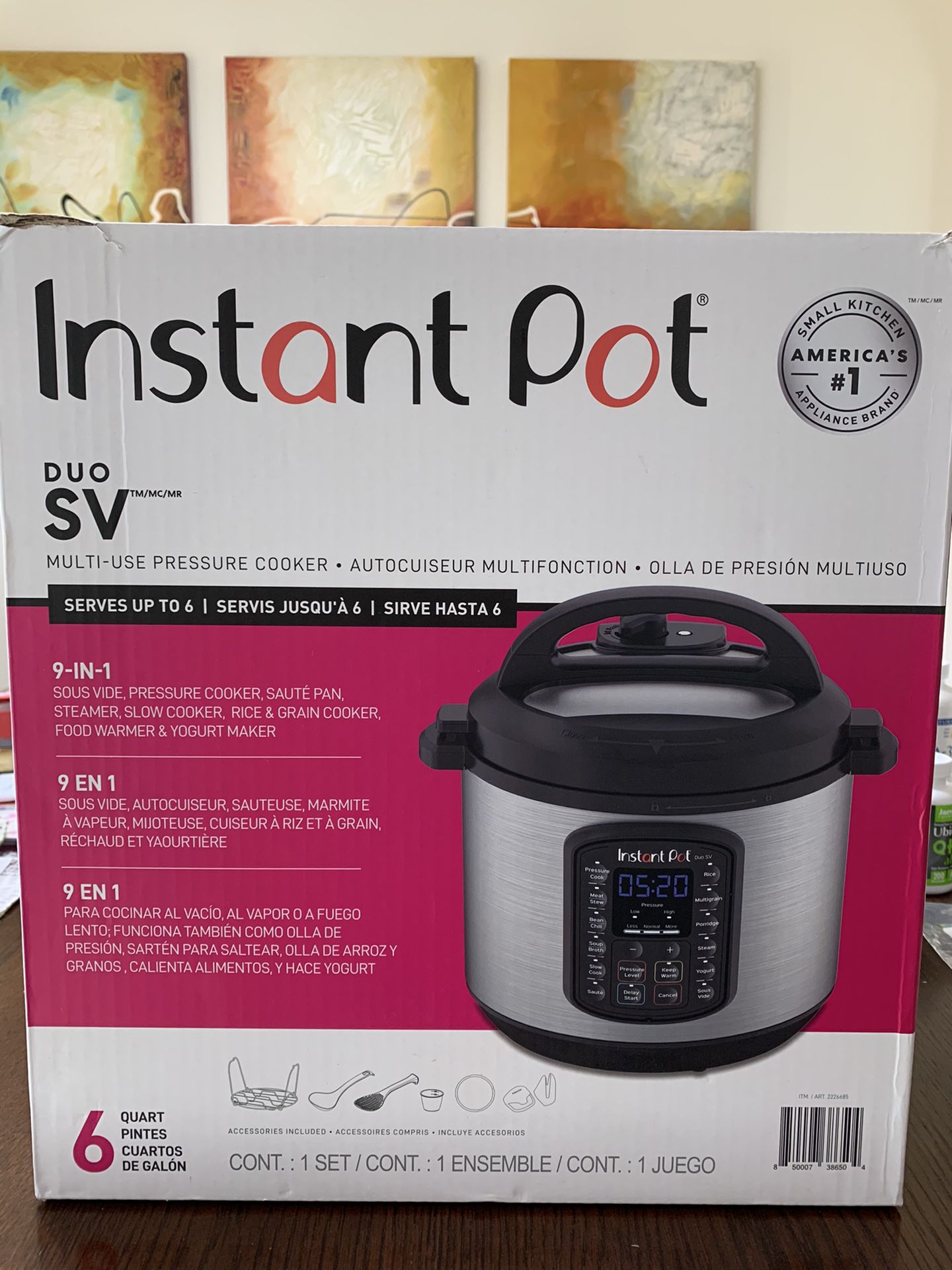 INSTANT POT DUO SV “BRAND NEW”