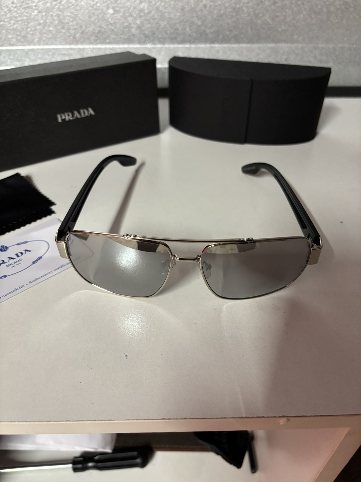 Prada mirror sunglasses